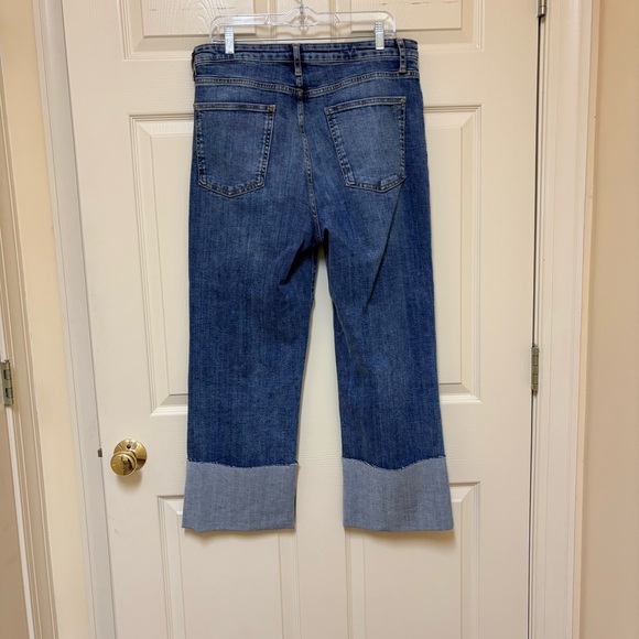 Anthropologie - Pilcro The Scotty Cuffed High-Rise Straight-Leg Jeans 31 - Picture 7 of 11